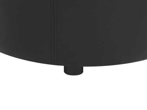 Faux Leather Storage Pouffe Black MARYLAND - Image 6