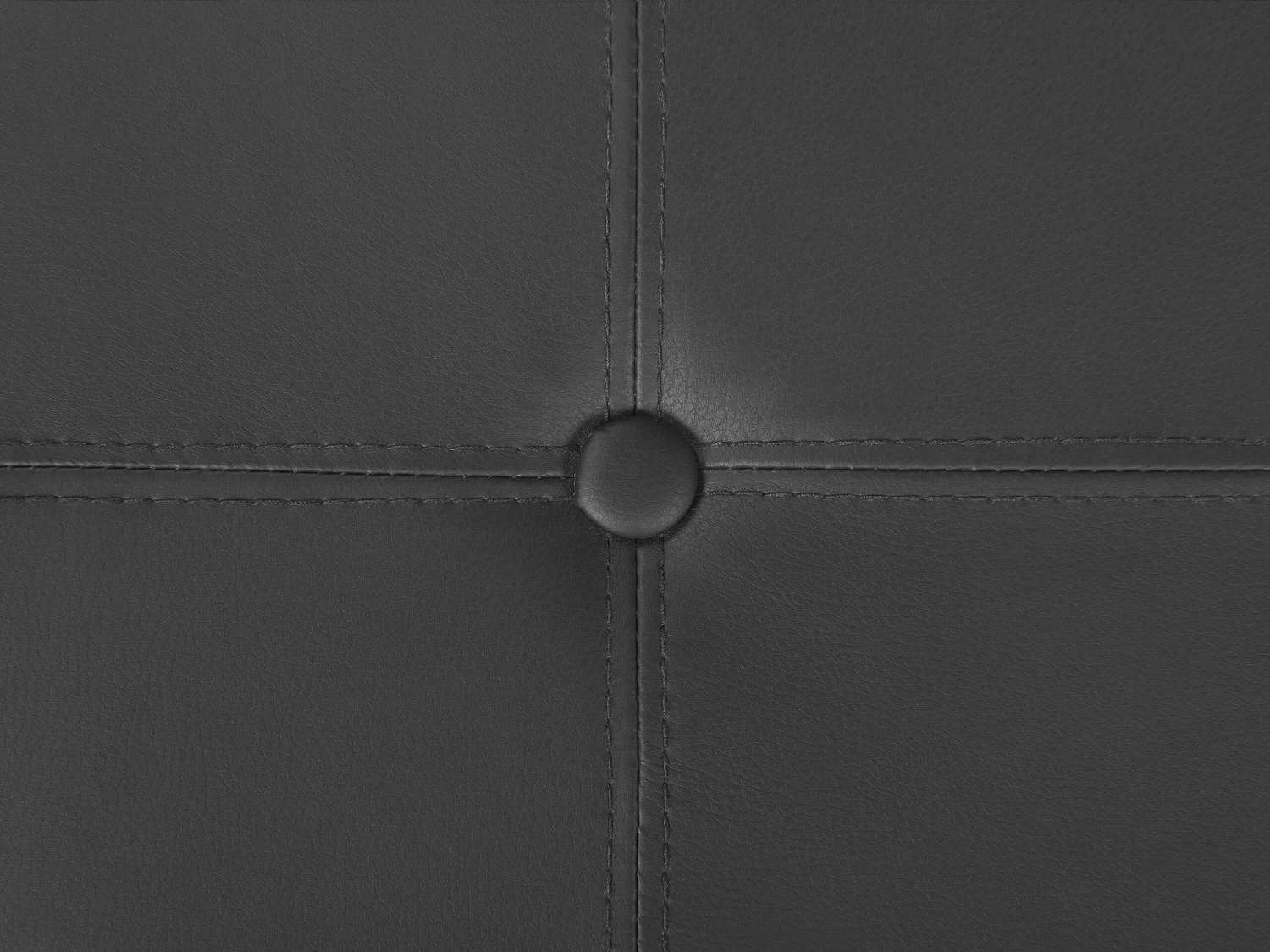 Faux Leather Storage Pouffe Black MARYLAND - Image 7