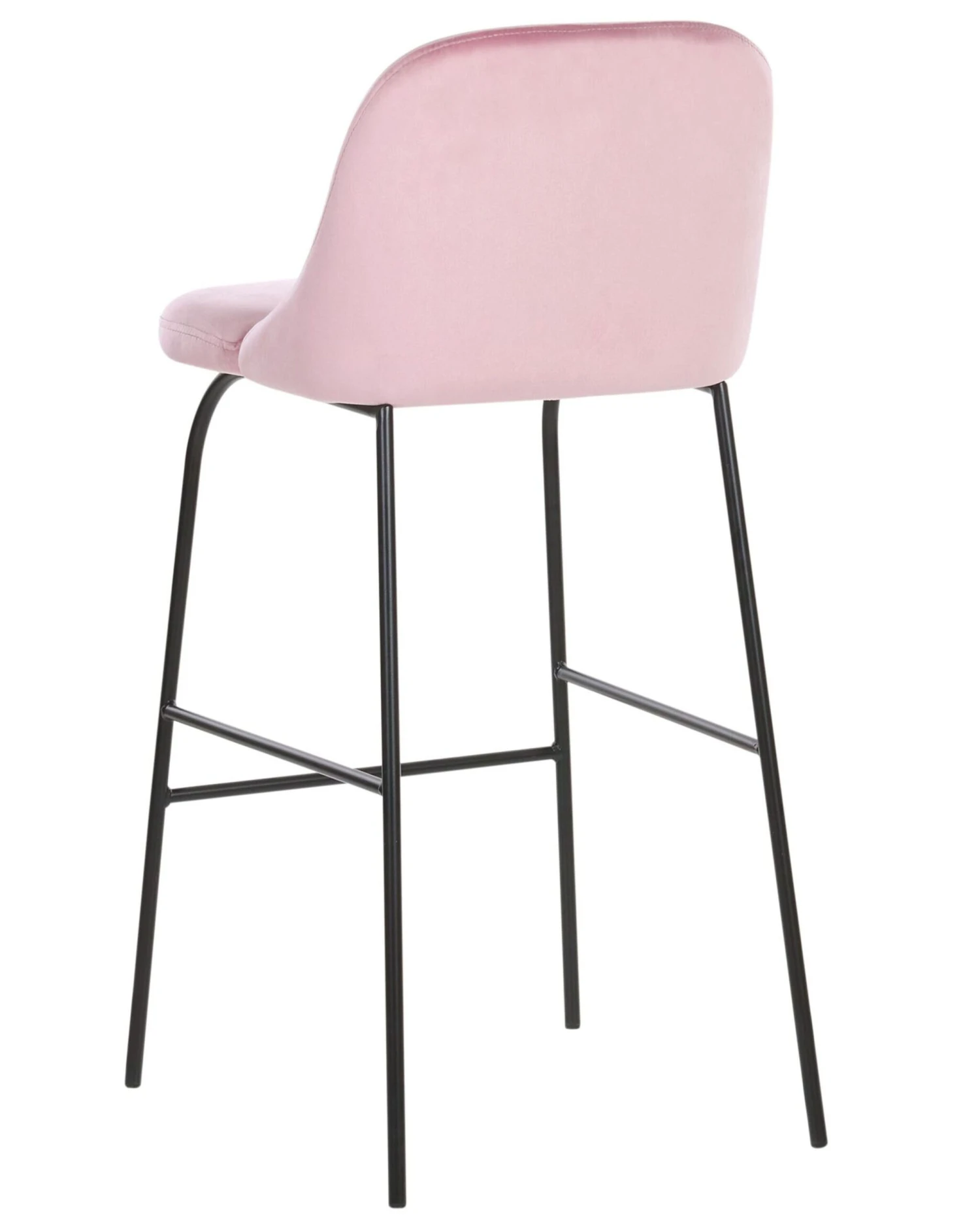 Set Of 2 Velvet Bar Chairs Pink NEKOMA - Image 6
