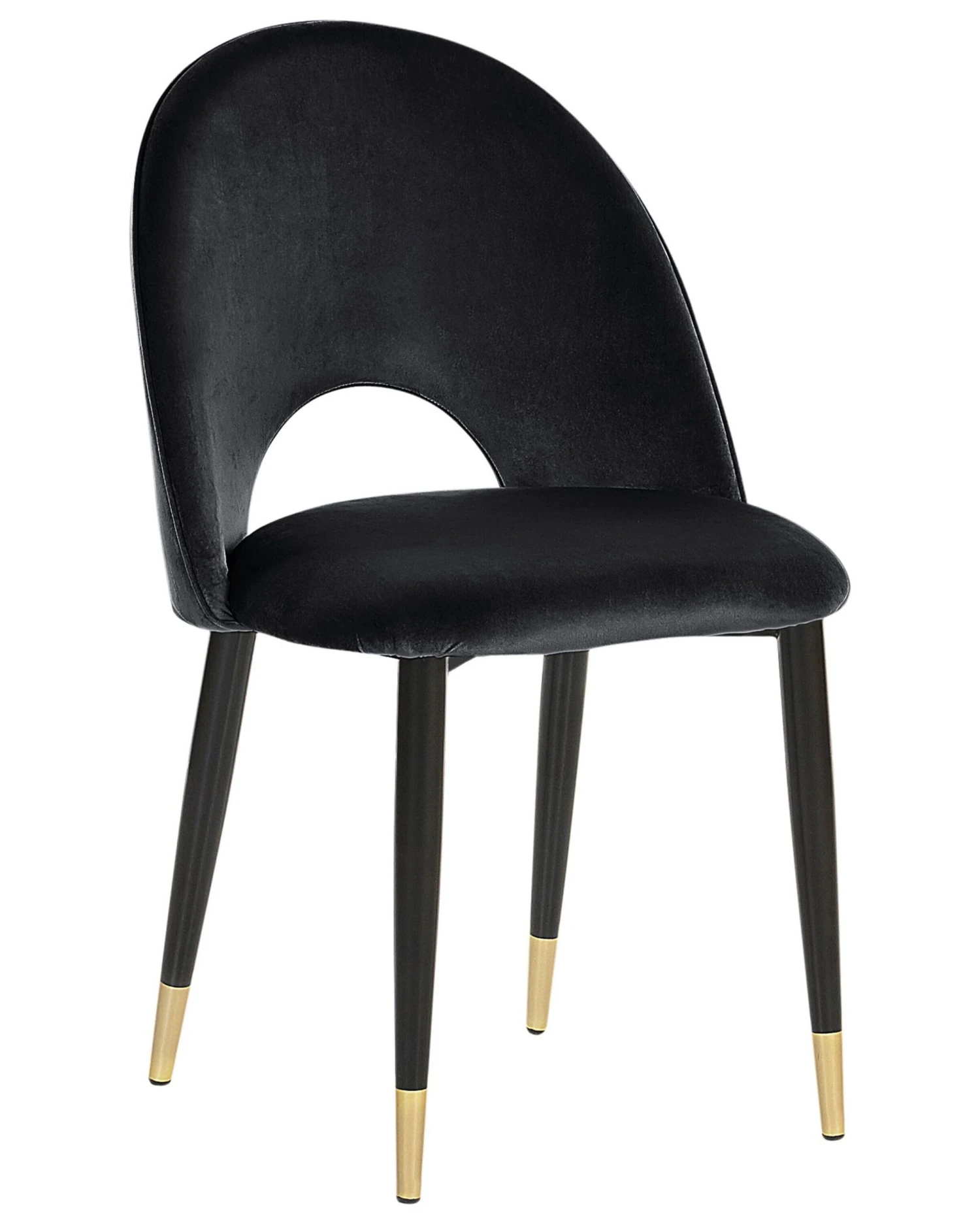 Set Of 2 Velvet Dining Chairs Black MAGALIA - Image 7