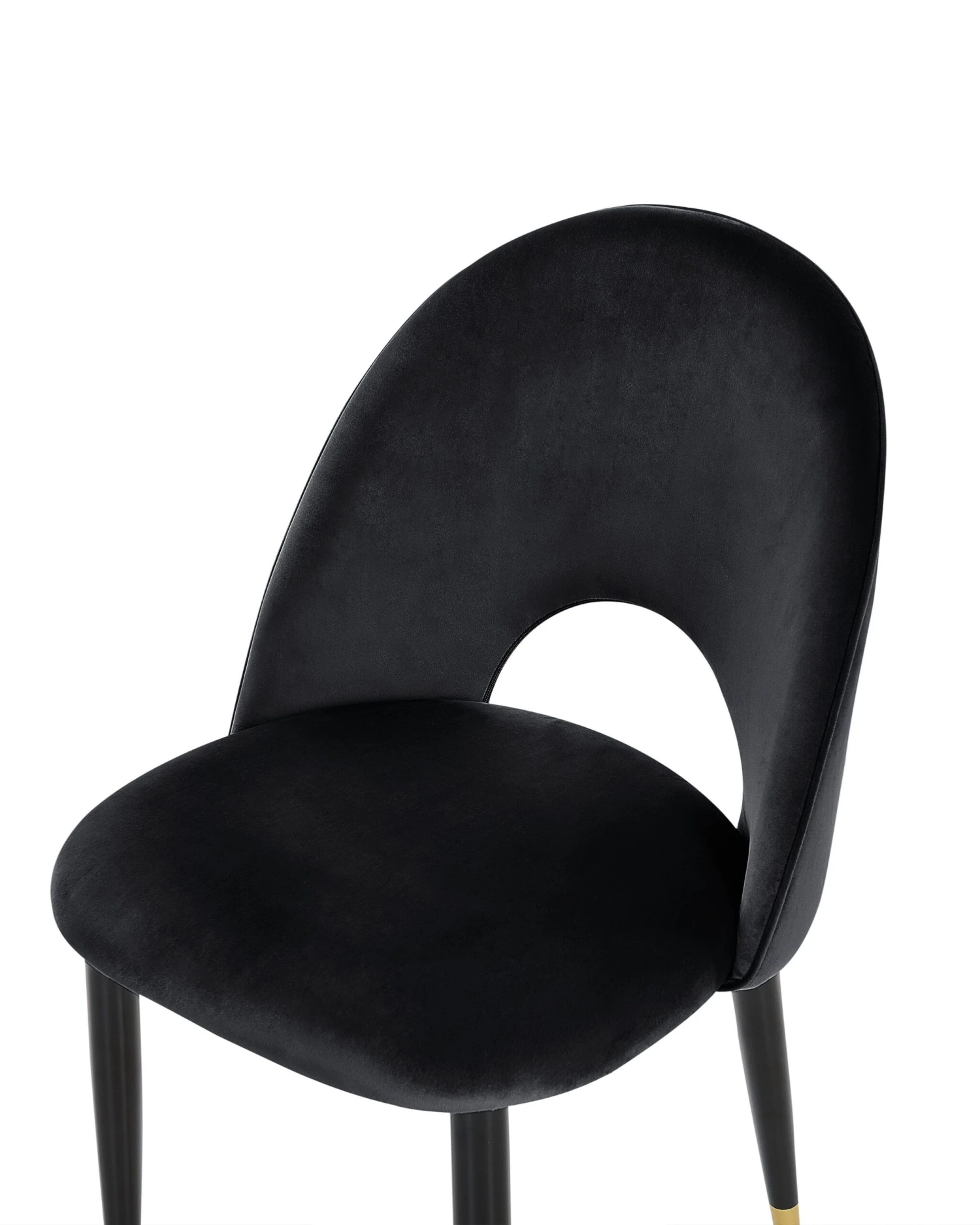 Set Of 2 Velvet Dining Chairs Black MAGALIA - Image 10