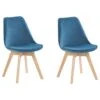 Set Of 2 Velvet Dining Chairs Blue DAKOTA II -Furniture Store undef src sa picid 767890 type whitesh image