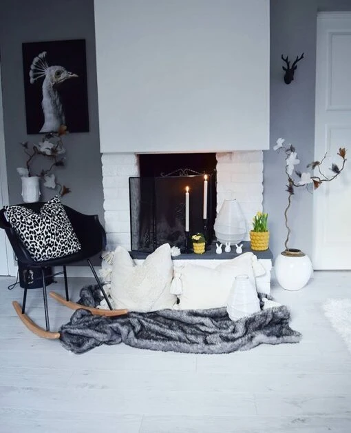 Rocking Chair Black HARMONY - Image 7
