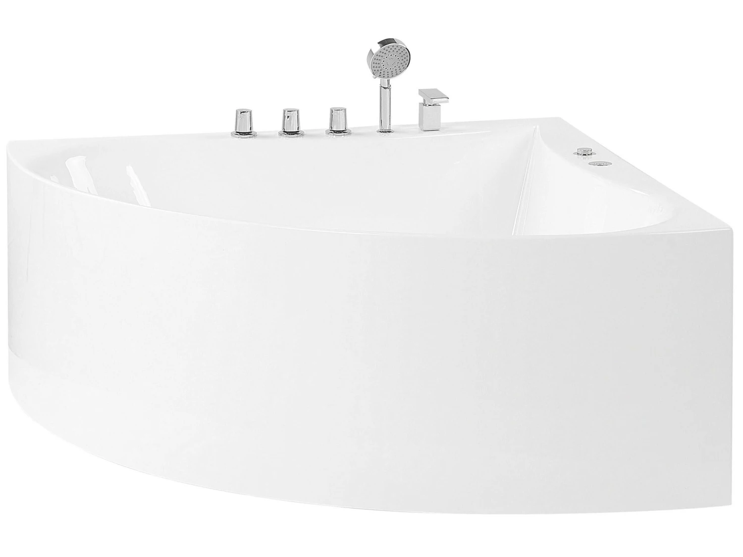Whirlpool Corner Bath 1330 X 1330 Mm White ISLITA - Image 4