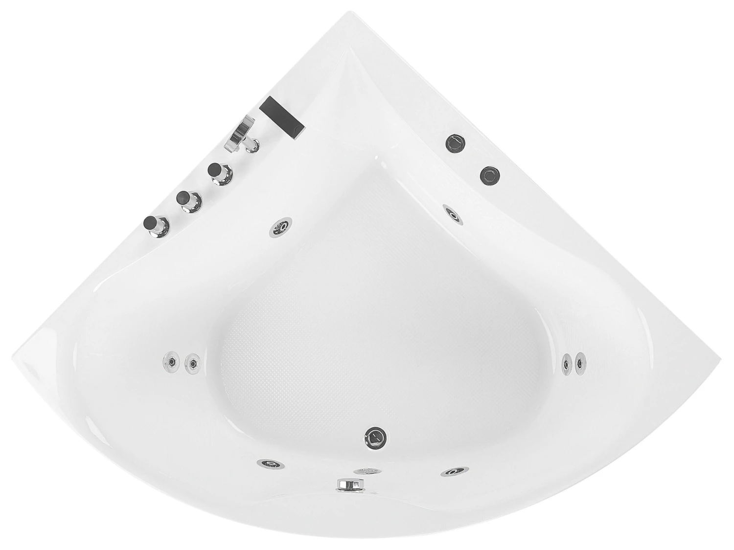 Whirlpool Corner Bath 1330 X 1330 Mm White ISLITA - Image 5