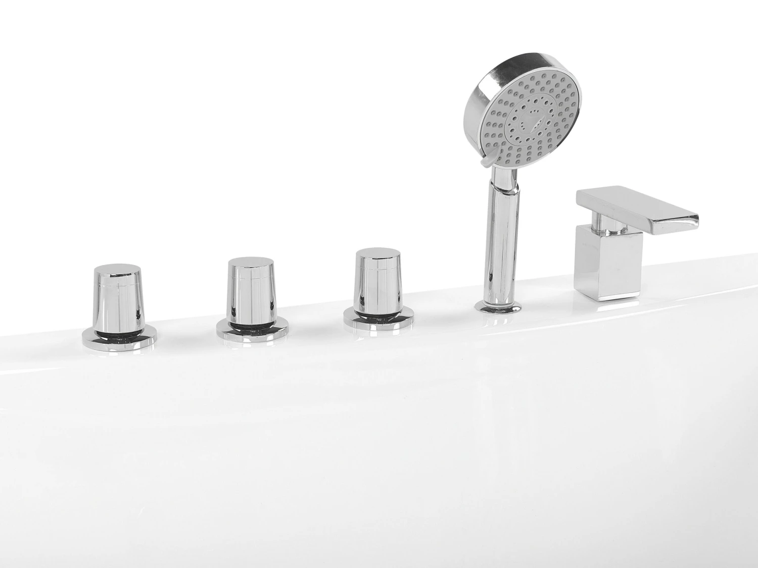 Whirlpool Corner Bath 1330 X 1330 Mm White ISLITA - Image 7