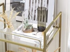 Kitchen Trolley Gold VENETA -Furniture Store undef src sa picid 771363 type whitesh image