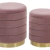 Set Of 2 Storage Pouffes Pink GARLAND -Furniture Store undef src sa picid 772409 type whitesh image