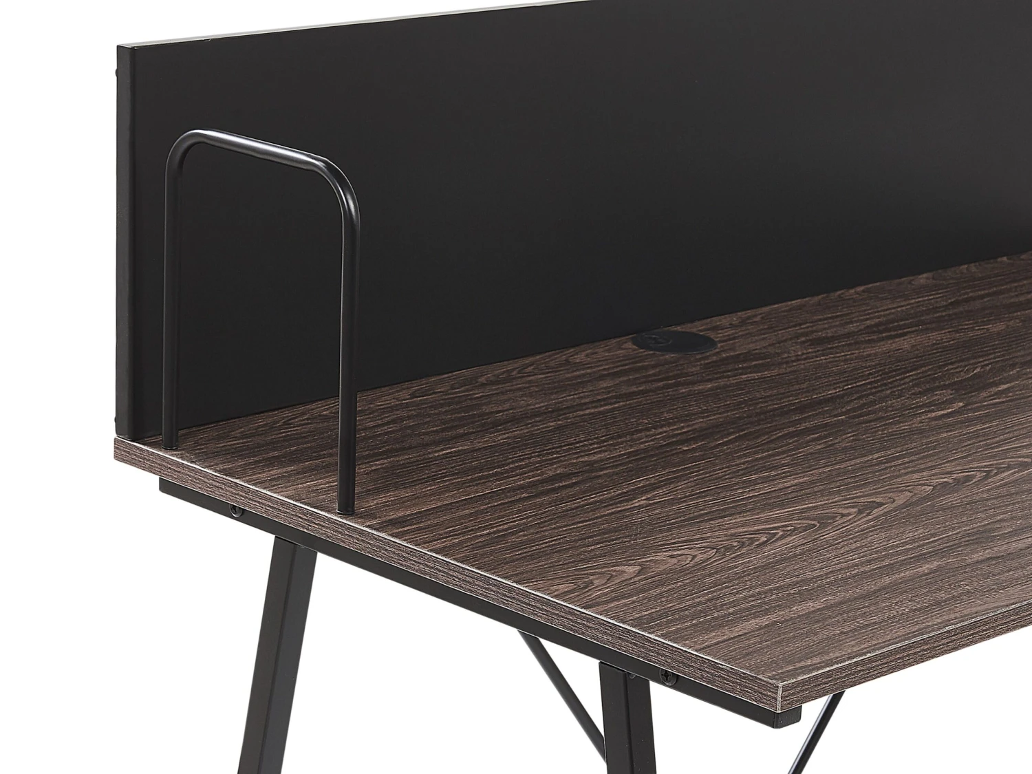 Home Office Desk 100 X 50 Cm Dark Wood HASTINGS - Image 6