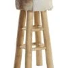 Lambskin Leather Stool WALTON