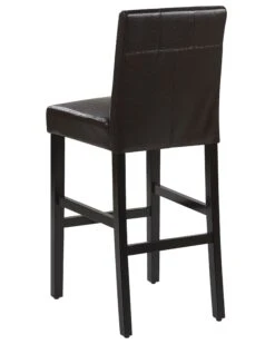 Faux Leather Bar Chair Brown MADISON -Furniture Store undef src sa picid 773556 type whitesh image