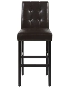 Faux Leather Bar Chair Brown MADISON -Furniture Store undef src sa picid 773557 type whitesh image