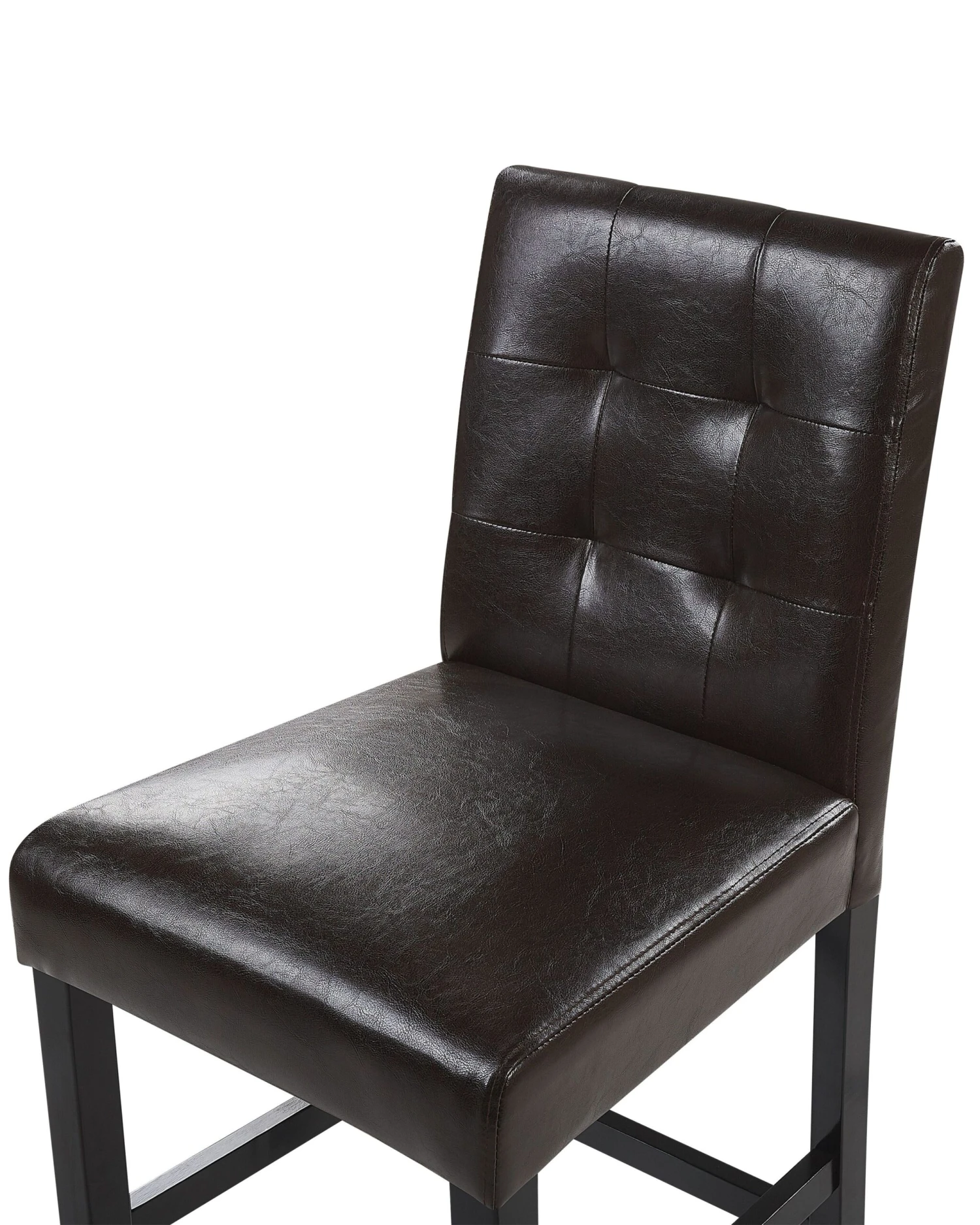 Faux Leather Bar Chair Brown MADISON - Image 5