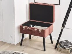 Corduroy Storage Stool Pink MALLARD -Furniture Store undef src sa picid 773583 type whitesh image