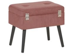 Corduroy Storage Stool Pink MALLARD -Furniture Store undef src sa picid 773584 type whitesh image