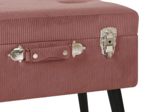 Corduroy Storage Stool Pink MALLARD - Image 8