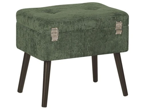 Corduroy Storage Stool Green MALLARD - Image 5
