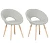 Set Of 2 Fabric Dining Chairs Light Grey ROSLYN -Furniture Store undef src sa picid 774098 type whitesh image