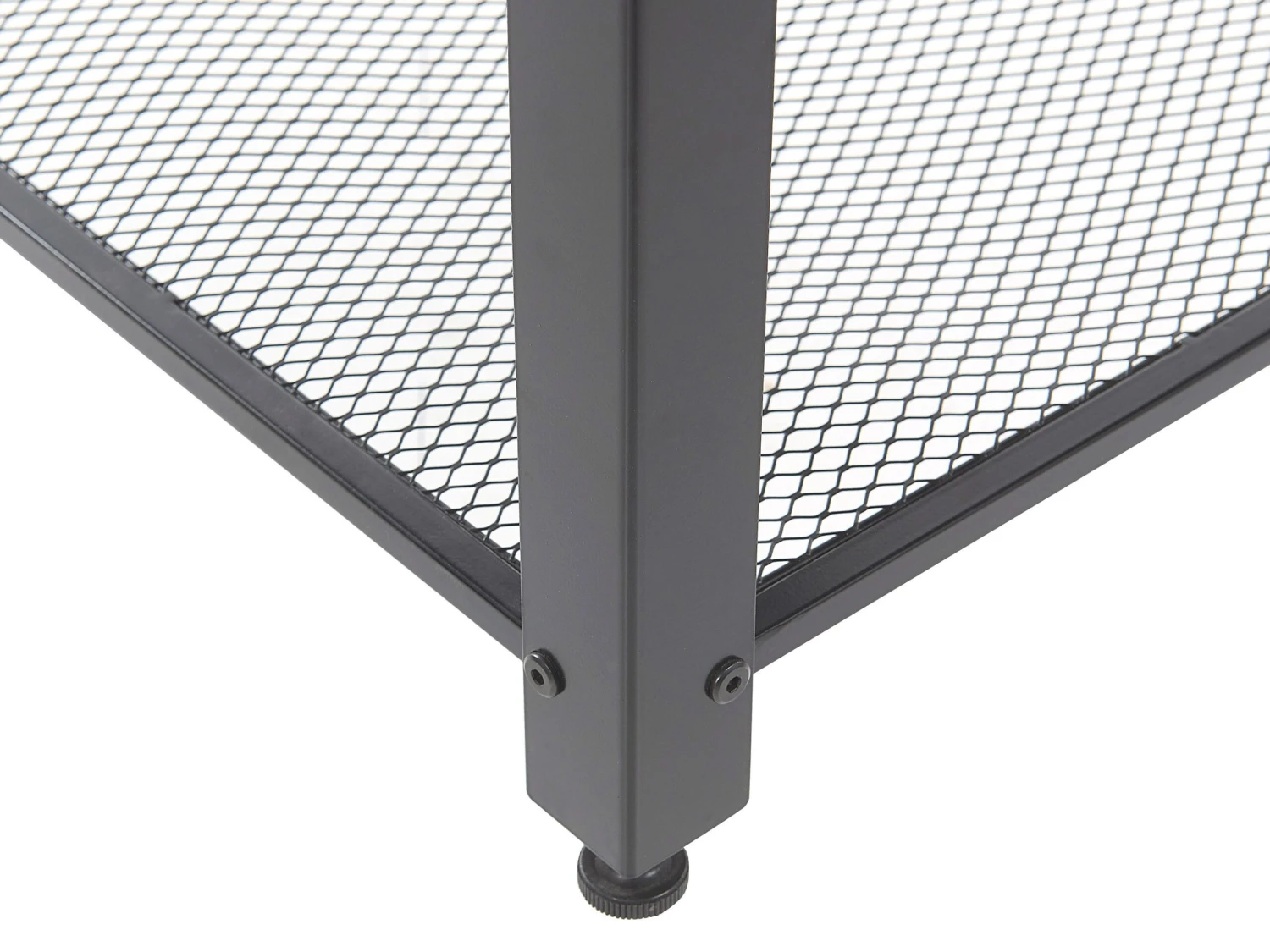 Side Table Dark Wood And Black ASTON - Image 5