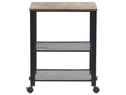 3 Tier Metal Kitchen Trolley Black BOLZANO -Furniture Store undef src sa picid 774617 type whitesh image