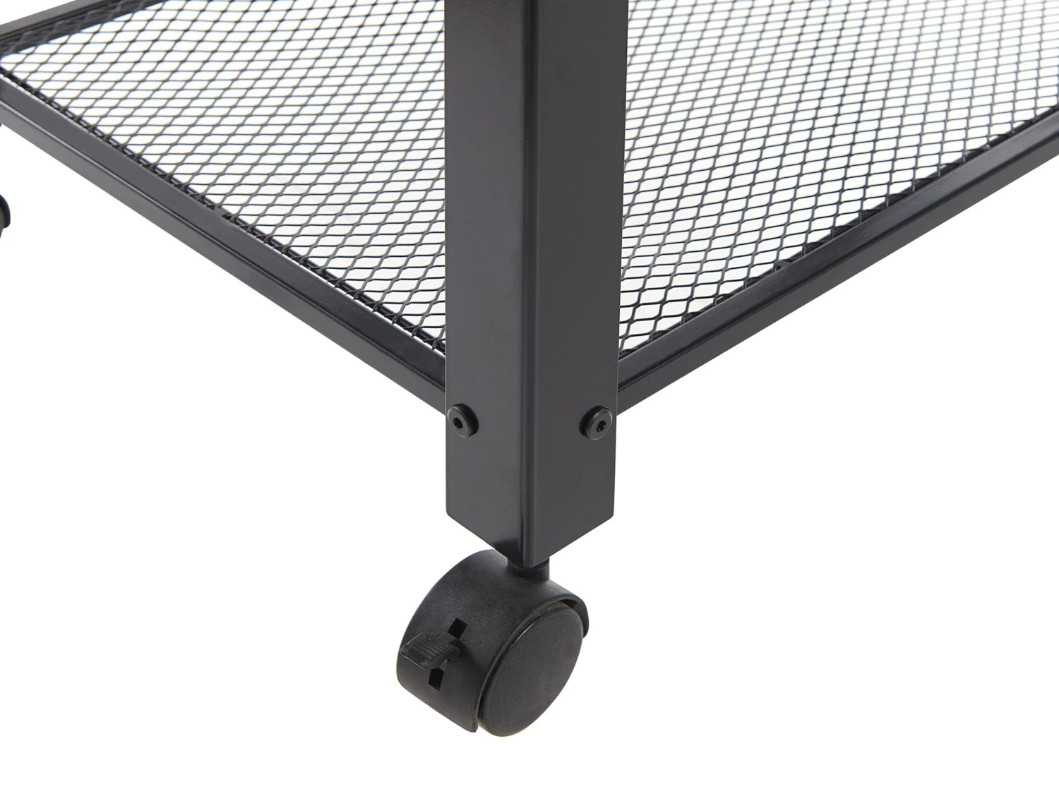 3 Tier Metal Kitchen Trolley Black BOLZANO - Image 7