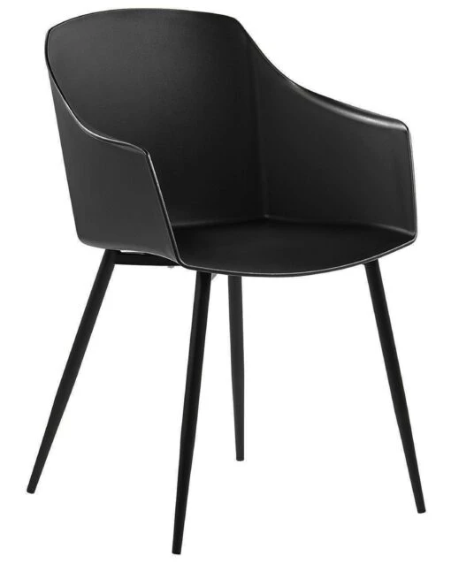 Set Of 2 Dining Chairs Black FONDA - Image 3