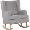 Fabric Rocking Chair Light Grey TRONDHEIM II -Furniture Store undef src sa picid 775777 type whitesh image