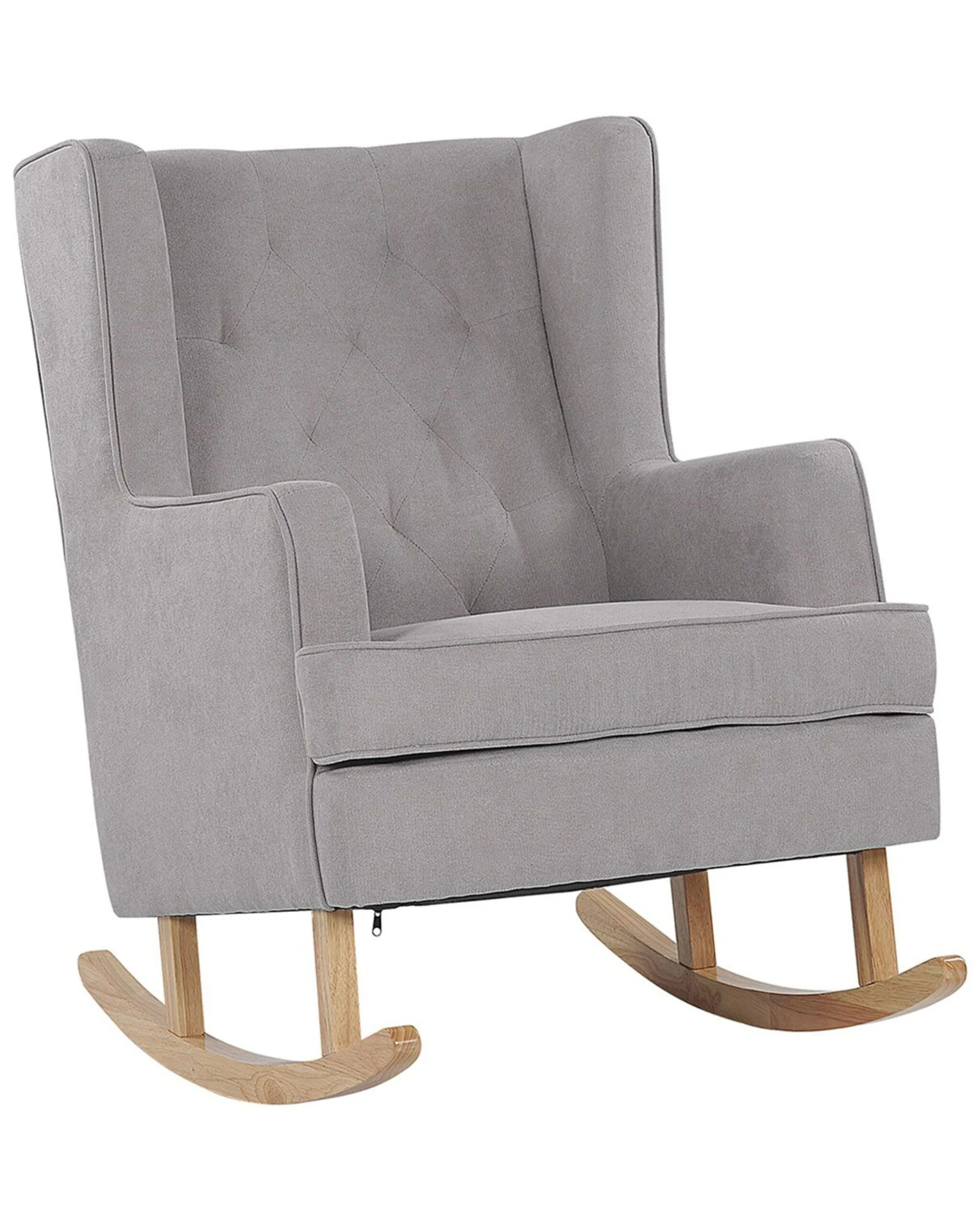 Fabric Rocking Chair Light Grey TRONDHEIM II