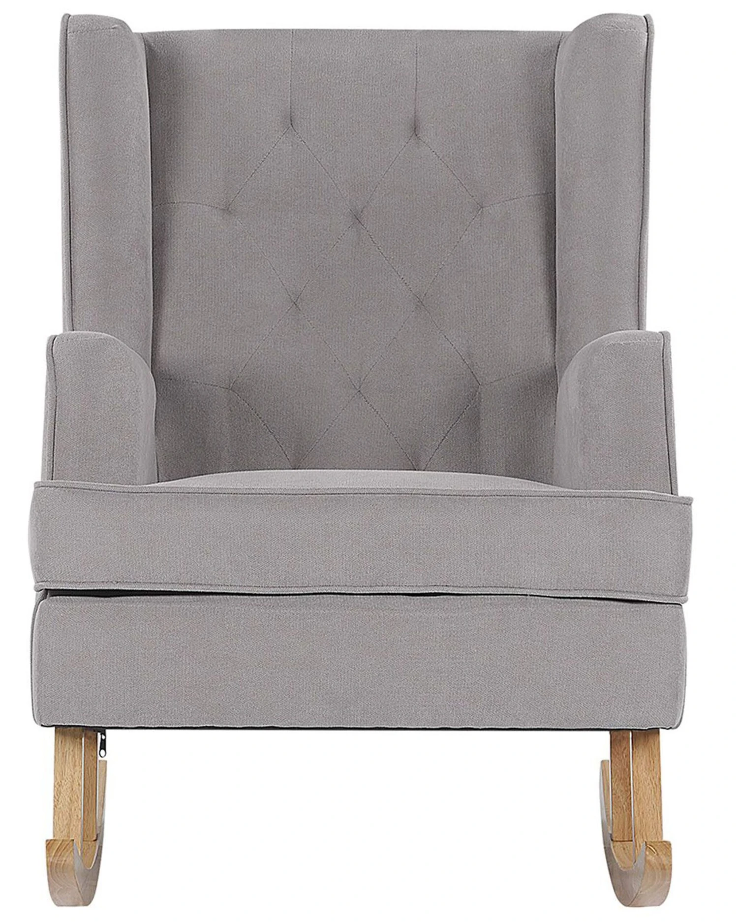 Fabric Rocking Chair Light Grey TRONDHEIM II - Image 3