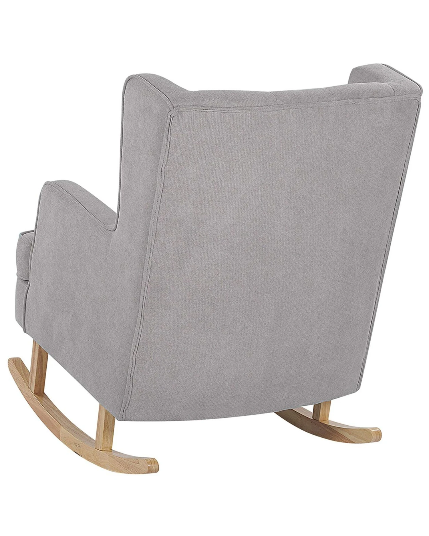 Fabric Rocking Chair Light Grey TRONDHEIM II - Image 4