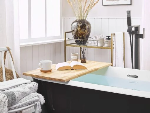 Freestanding Bath 1700 X 770 Cm Black TESORO - Image 4