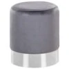 Velvet Pouffe Grey BRIGITTE -Furniture Store undef src sa picid 779615 type whitesh image