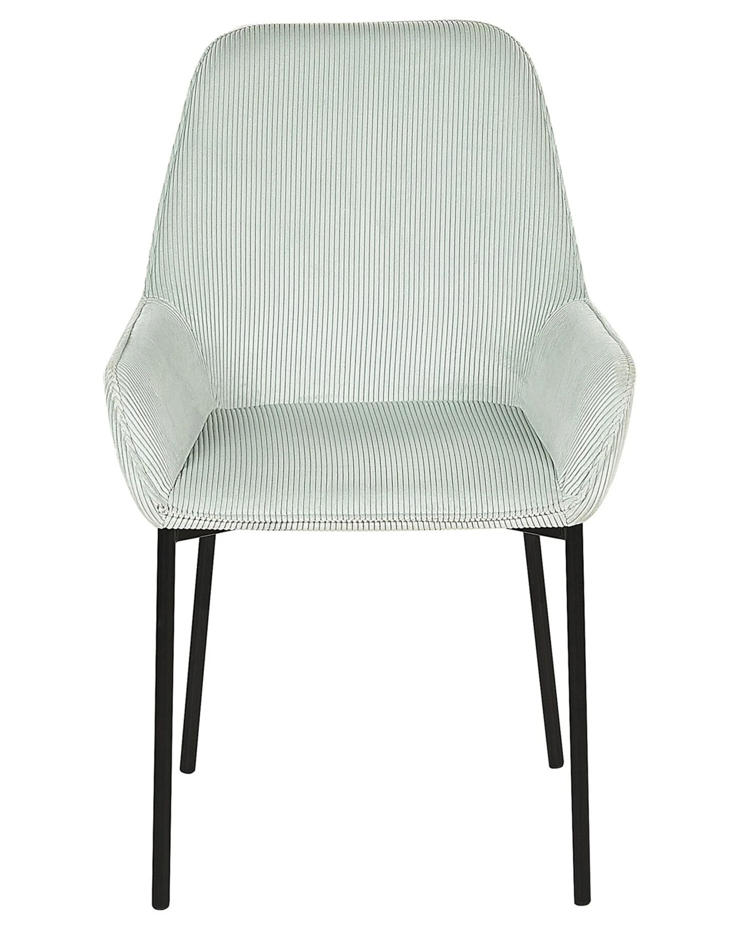 Set Of 2 Jumbo Cord Dining Chairs Mint Green LOVERNA - Image 7