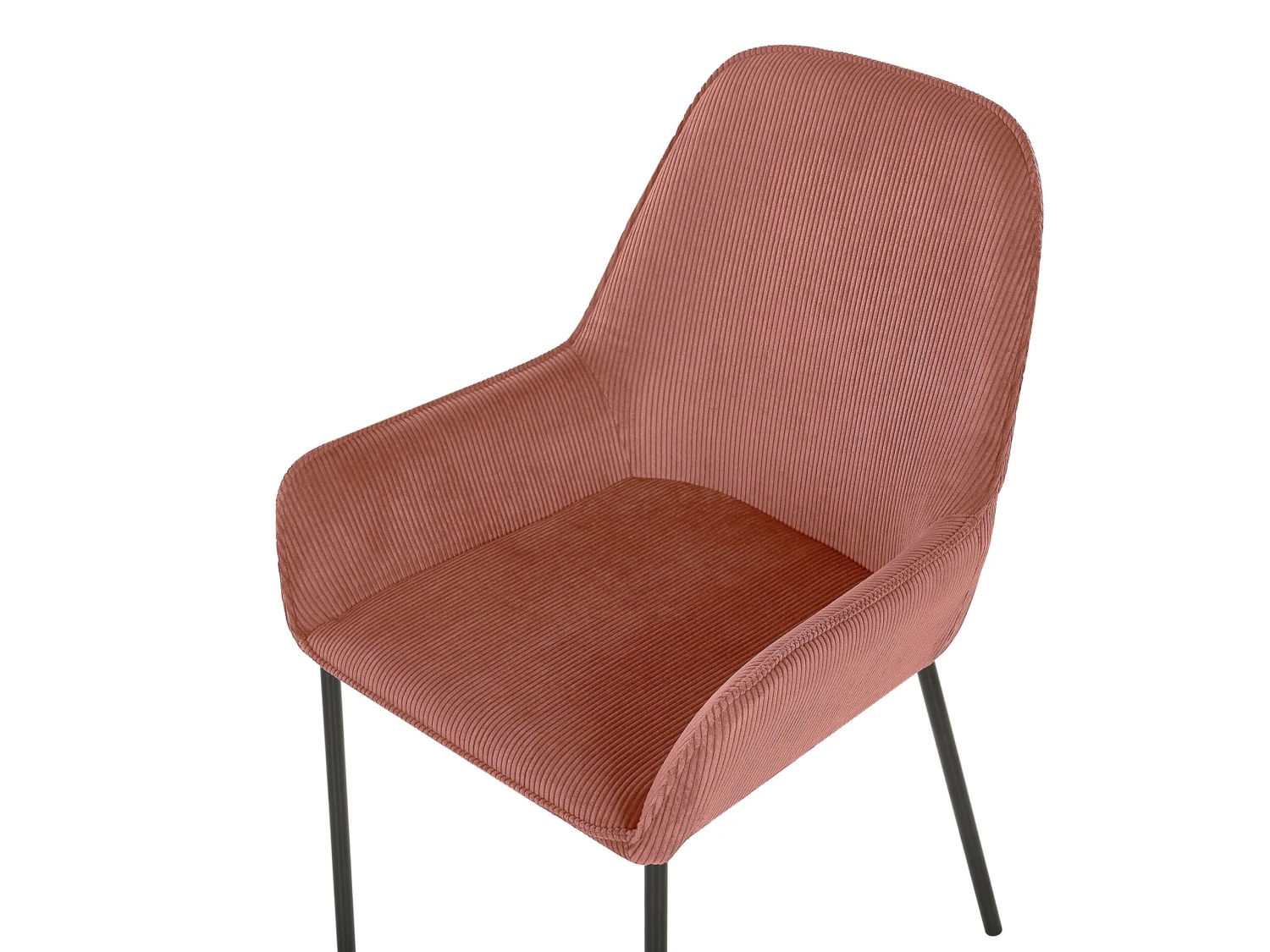 Set Of 2 Jumbo Cord Dining Chairs Pink LOVERNA - Image 6