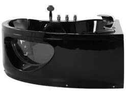 Whirlpool Corner Bath With LED Black TOCOA Various Sizes -Furniture Store undef src sa picid 780816 type whitesh image