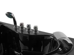 Whirlpool Corner Bath With LED Black TOCOA Various Sizes -Furniture Store undef src sa picid 780819 type whitesh image