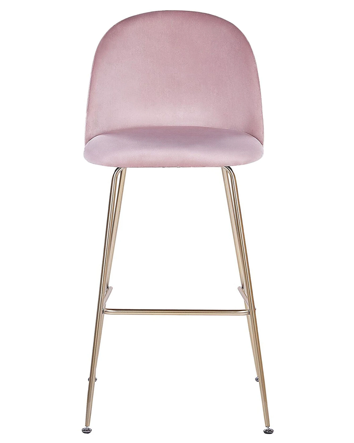 Set Of 2 Velvet Bar Chairs Pink ARCOLA - Image 5