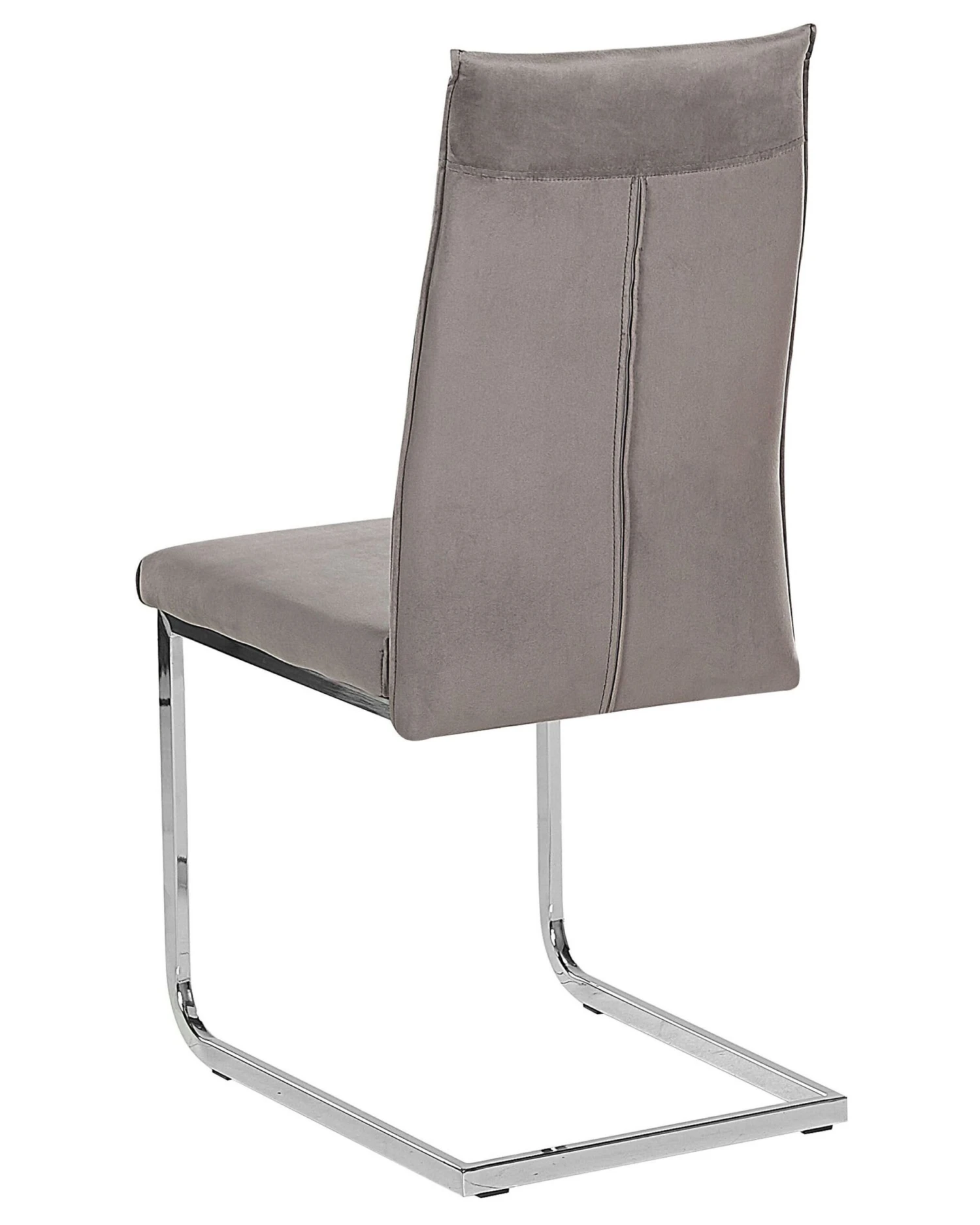 Set Of 2 Velvet Dining Chairs Grey ROCKFORD - Image 5