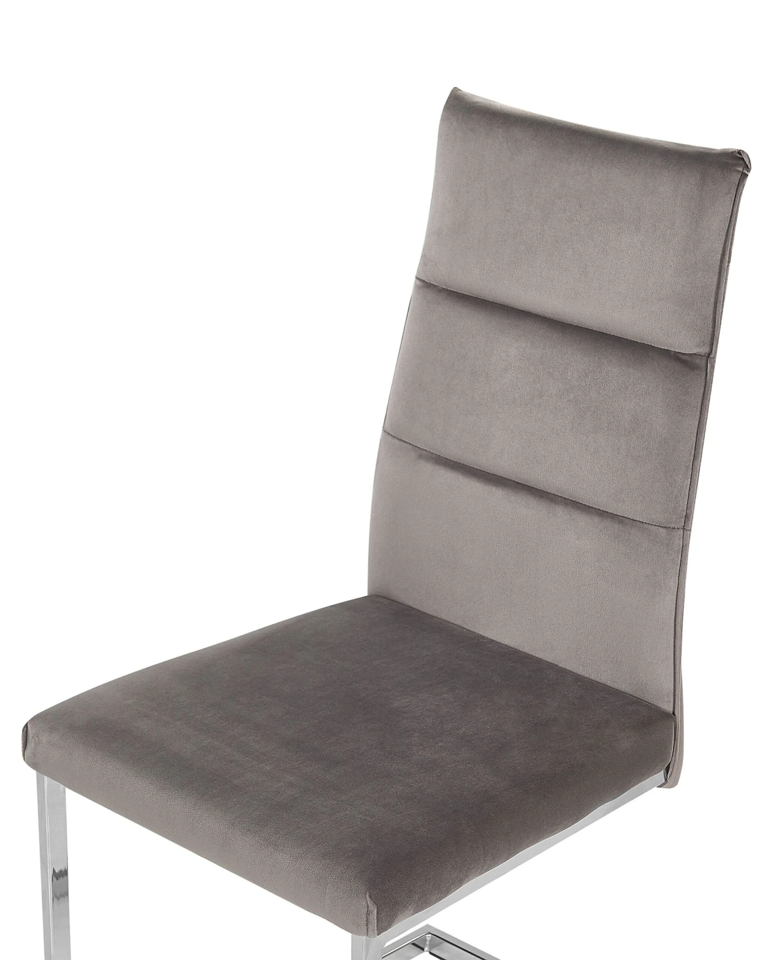 Set Of 2 Velvet Dining Chairs Grey ROCKFORD - Image 6