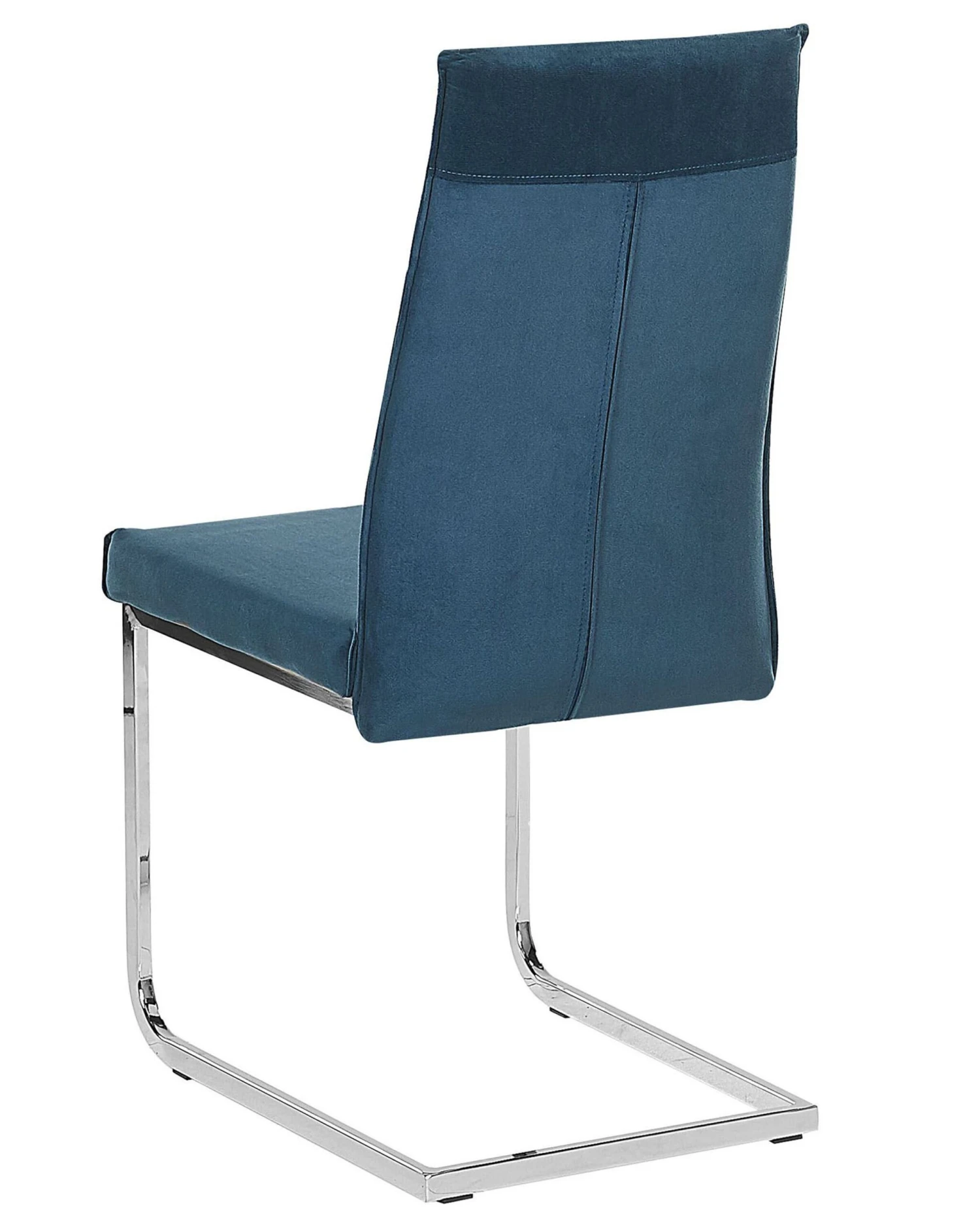 Set Of 2 Velvet Dining Chairs Blue ROCKFORD - Image 5