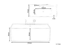 Bath 1700 X 750 Mm White QUATRE -Furniture Store undef src sa picid 781335 type whitesh image