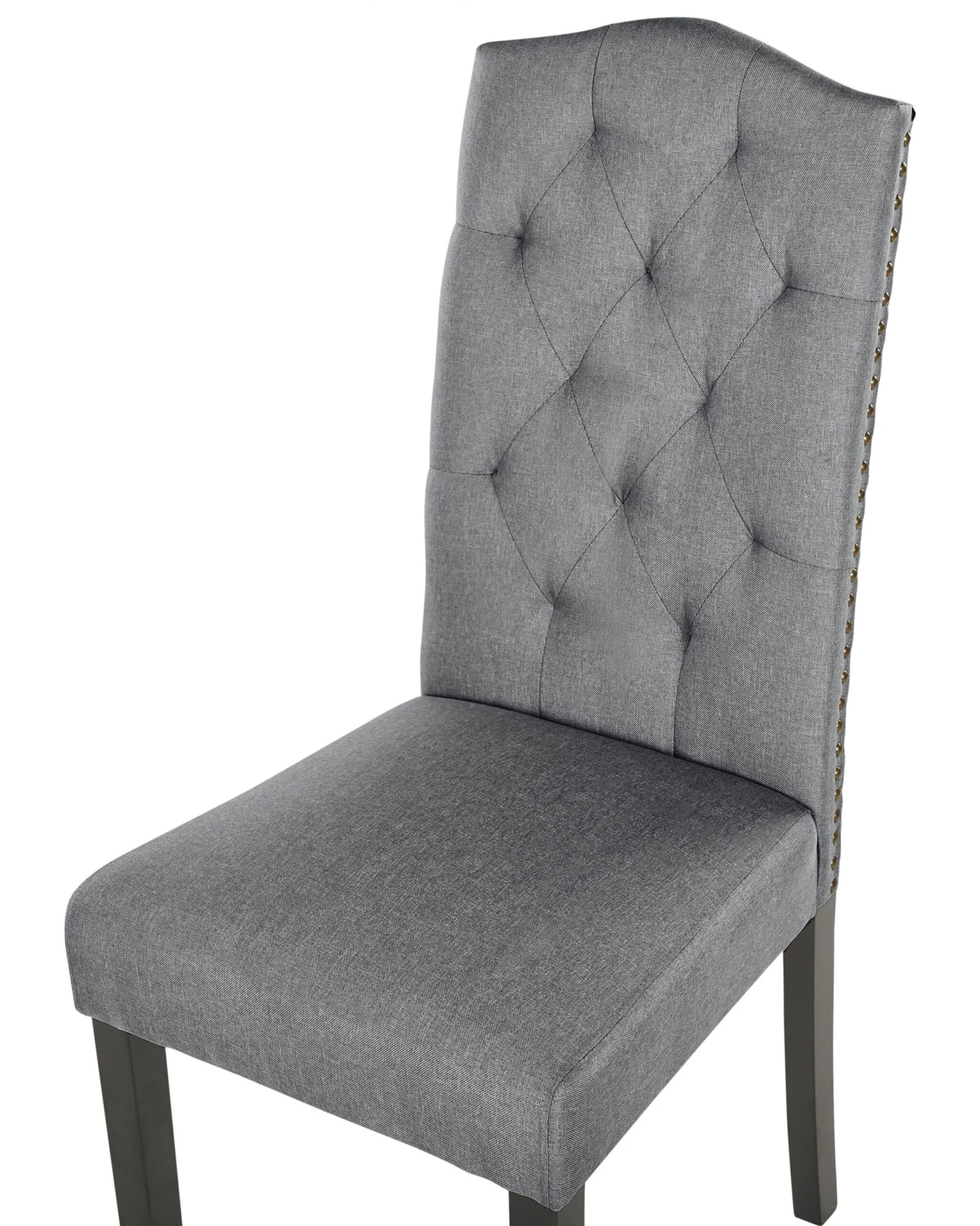 Set Of 2 Fabric Dining Chairs Grey SHIRLEY - Image 6