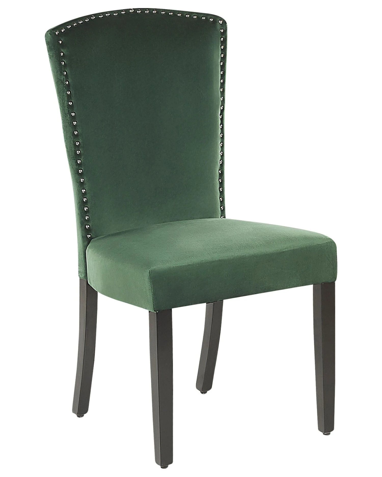 Set Of 2 Velvet Dining Chairs Green PISECO - Image 3