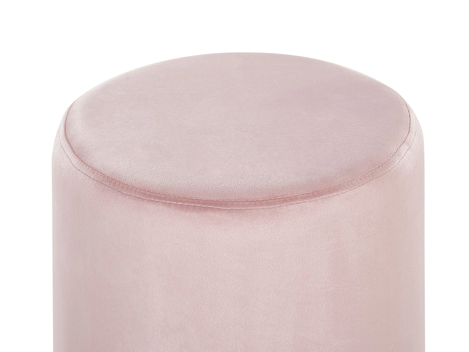 Velvet Pouffe Pink BRIGITTE - Image 3
