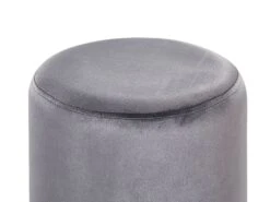 Velvet Pouffe Grey BRIGITTE -Furniture Store undef src sa picid 782037 type whitesh image
