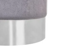 Velvet Pouffe Grey BRIGITTE -Furniture Store undef src sa picid 782038 type whitesh image