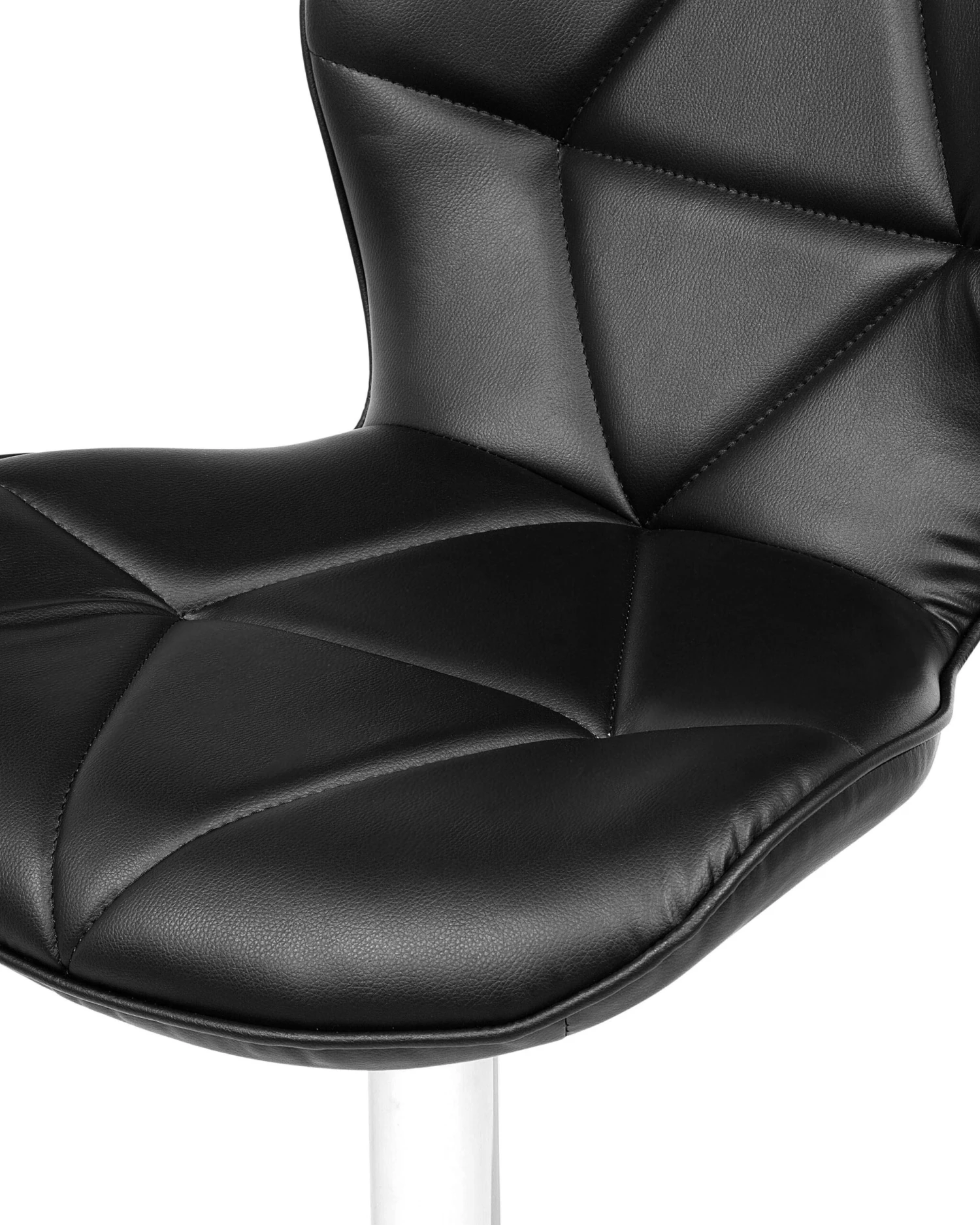 Set Of 2 Faux Leather Swivel Bar Stool Black VALETTA - Image 9