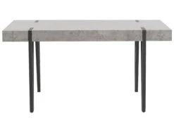 Dining Table 150 X 90 Cm Concrete Effect With Black ADENA -Furniture Store undef src sa picid 782308 type whitesh image