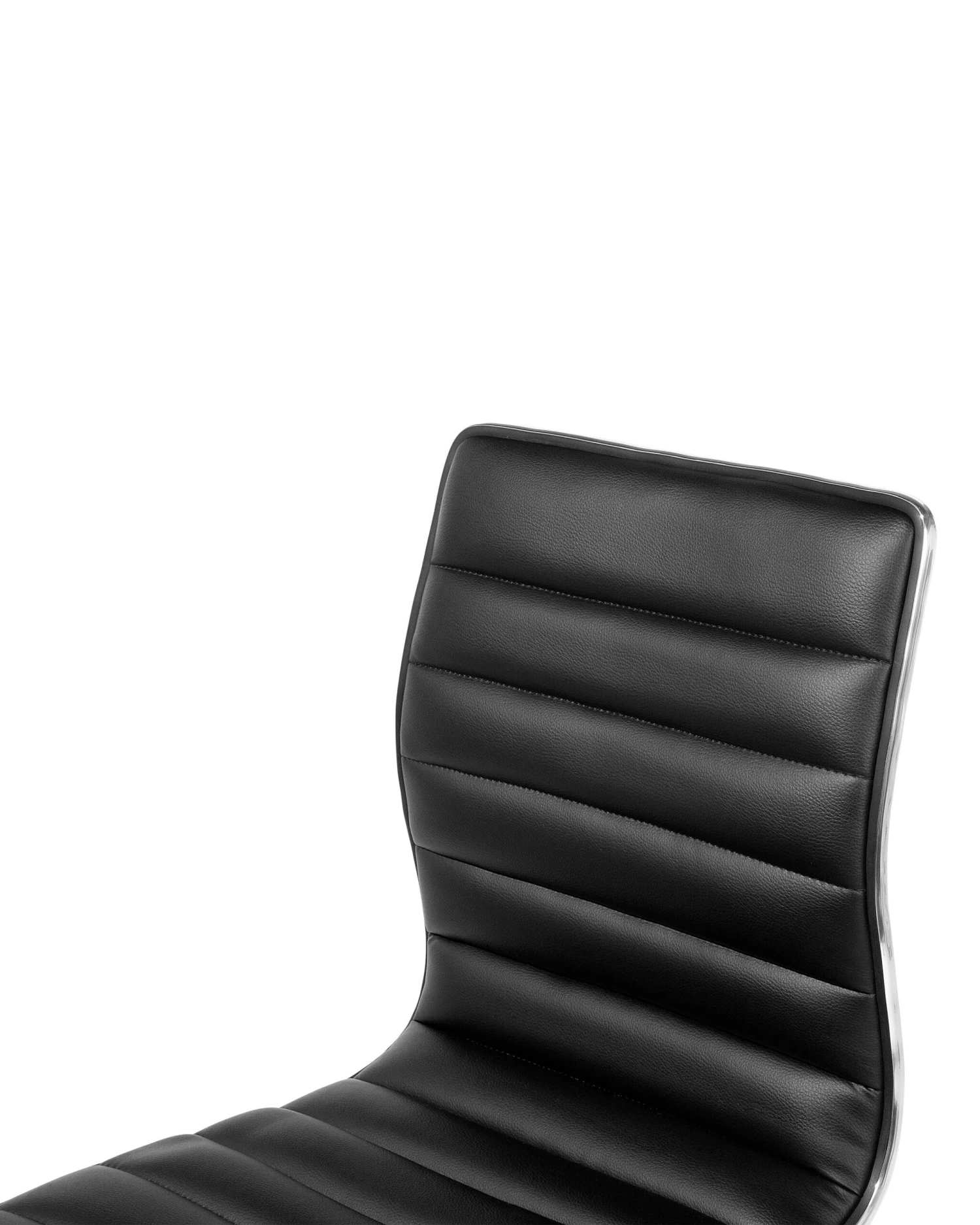 Set Of 2 Faux Leather Bar Stools Black LUCERNE - Image 7