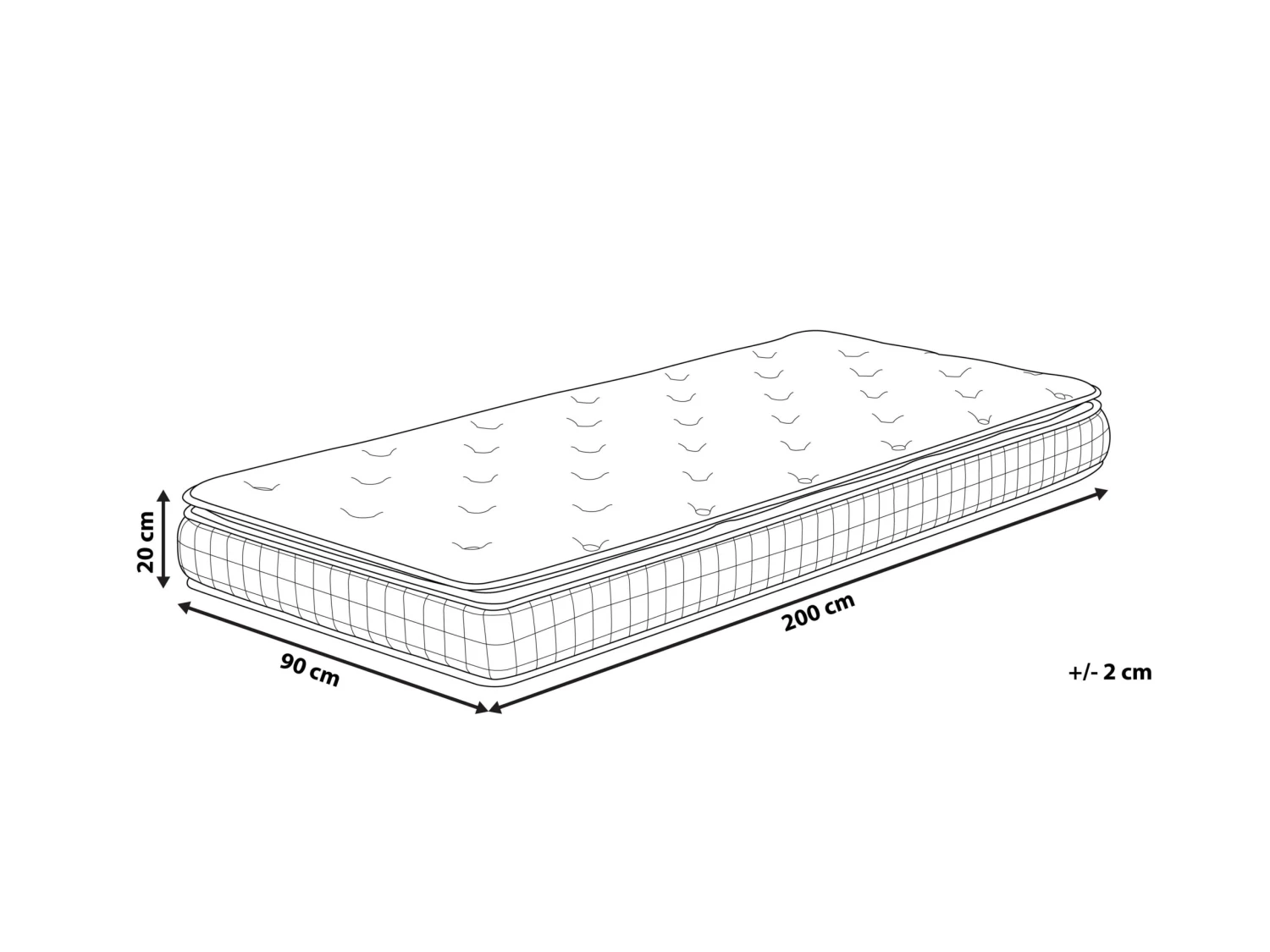 Memory Foam Mattress Firm CHARM Various Sizes - Image 9